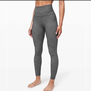 Lululemon align pant 11 25” Sz 6 mini Heathered herringbone